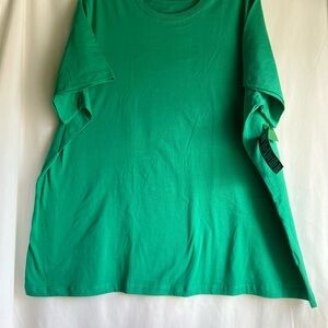 NWT Woman Within Vibrant  Green T-Shirt